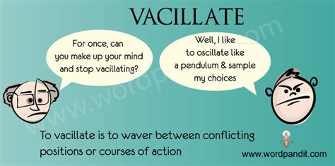 vassalation|Vacillate Definition & Meaning .